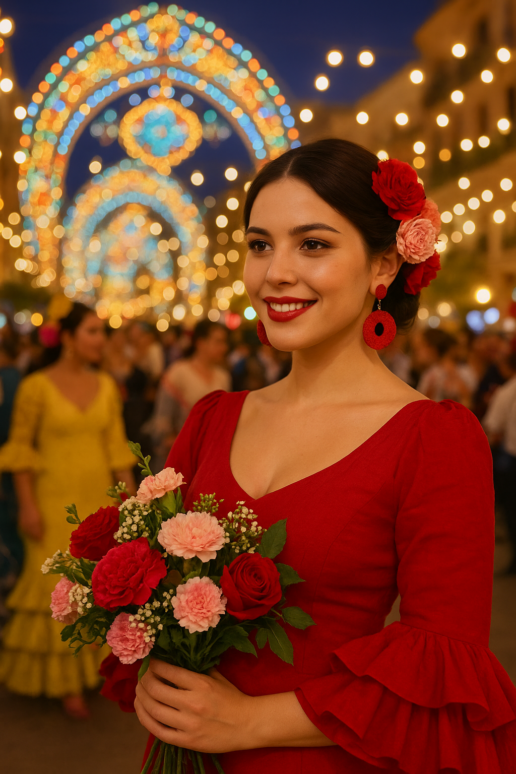 Flores y tradición da vida a la Feria de Málaga 2025